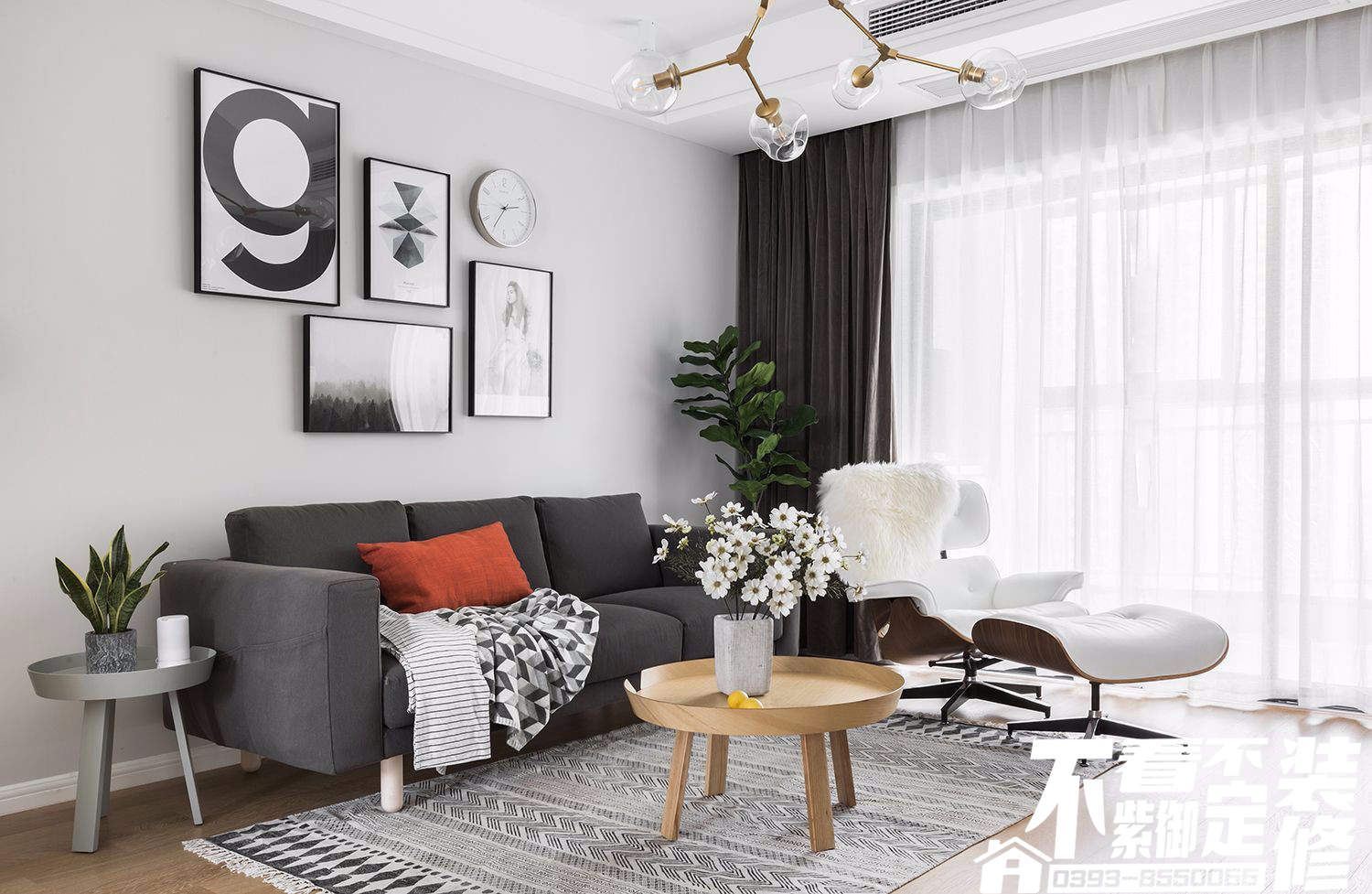 藍盾小區(qū)90m2北歐風(fēng)